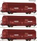 76169 Roco Set of 3 Sliding wall box cars